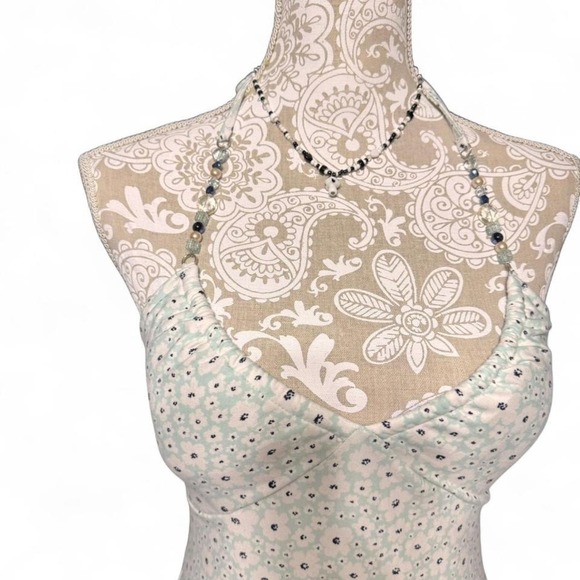 No Boundaries Mini Dress Small White Floral Print Y2K Cottagecore Slip Style - Picture 2 of 5